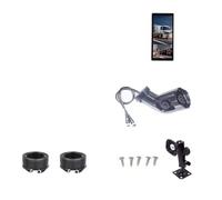 Caméra De Recul Caméra D'alarme Radar BSD 10.36 Pouces Enregistrement Vidéo DVR pour Voiture 2 Canaux AHD Vue Latérale avec Moniteur Rétroviseur pour Camion(Right cam)