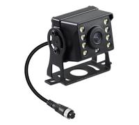 Caméra de Recul, Caméra de Recul Camping Car HD 8 LED avec Vision Nocturne, Connecteur Aviation 4 Broches, Étanche IP68, Grand Angle 110°, Adaptée aux Camions/Remorques/Bus/Camionnettes (9-36 V)