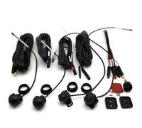 Caméra De Recul Caméra Voiture avec Vue Panoramique Universelle À 360 °, 720P 1080p, Degré Gauche Droite Avant Arrière pour Voiture, Radio Stéréo Android(360-1080P-25fps)