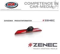 Caméra de recul ZENEC ZE-RCE3804 compatible avec les véhicules utilitaires FO...