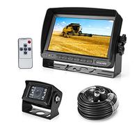 Caméra de Recul de 18 Conduit Infrarouges eT étanche IP68 + 7 Pouces Haute Définition Monitor D’affichage de Recul (deux supports)