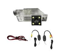 Caméra de recul de voiture sans fil CCD Fisheye 4 8 12 LED dynamiques de remplacement nocturne pour Peugeot 2008 208 301 307 3008 406 407 408 508 607 806 807 pour RCZ (kit sans fil 4 LED) (4 l)