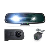 Caméra De Recul Écran LCD IPS De 5 Pouces 1080P Gradation Automatique Anti-éblouissement Support DVR pour Voiture Moniteur Miroir Caméra Enregistreur Vidéo(No TF Card)