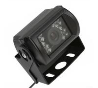 Caméra de recul étanche 1224 V 4 broches très résistante pour camping-car, camion, remorque avec 18 LED infrarouges et affichage automatique de l'image pour une marche arrière plus sûre