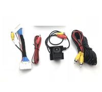 Caméra de recul Fish Eye fonctionne avec adaptateur de caméra de recul stéréo OEM pour Mazda 2, Demio DJ, Hatch 2015 ~ 2023 (câble adaptateur) (kit CAM avec adaptateur)