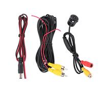 Caméra de Recul HD 18,5 mm Pour Voiture - Faible Lumière, Vision Nocturne, Écran Coloré NTSC/PAL, Étanche, Universelle Avec Support de Pare-Chocs