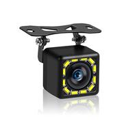 Caméra de recul HD Caméra Recul pour Voiture HD CVBS480P Parking Link Caméra Recul Étanche Version Nocturne 170° pour Grand Angle Image Couleur(12 LED)