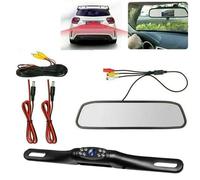 Caméra de recul LCD de 12,7 cm pour rétroviseur de voiture, monospace, VUS, stationnement, vision nocturne