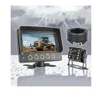 Caméra De Recul Moniteur DVR pour, 7 Pouces, Étanche IP69, Anti-poussière, 2CH AHD, Caméra 1080P, pour Camion, Remorque, Camping-Car, Van, D'ingénierie(Monitor add 1 Cam)