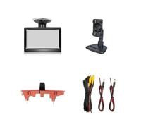 Caméra de recul Moniteur LCD Tft 5 Pouces pour Voiture, CaméRa De Recul avec Ventouse Et Support, CaméRa De Feu Stop pour Citroen Berlingo 2008-2020