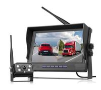 Caméra de Recul Numérique sans Fil avec Moniteur IPS 9 Pouces, Caméra de Recul étanche IP68 BSD Vision Nocturne Retournement d'image Vidéo en Boucle pour Camion/Remorque/Camping-Car/Bus