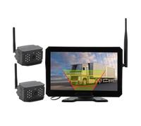 Caméra de Recul pour Camping-Car, Caméra de Recul pour Camping-Car avec Caméra de Recul à 2 Canaux de 0,1 Pouces, Angle de Vision de 20 Degrés, pour Camions et Remorques