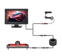 Caméra De Recul pour Citroen pour Jumper Caméra de recul Grand Angle 170° avec feu Stop et Moniteur de Voiture 4,3 Pouces Camera De Recul Voiture(Desktopdisplaycamera)