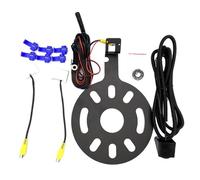 Caméra de recul pour Jeep compatible avec les pneus de secours Wrangler 2007-2018 avec adaptateur de moniteur et kit de caméra de recul