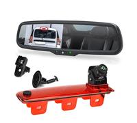 Caméra De Recul pour Lada pour Largus pour Dacia pour Dokker pour Logan pour Van Express Caméra Recul avec Feu StopHaut Niveau avec Kit Moniteur 4.3 Pouces(OEM 1 Bracket Kit)