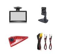 Caméra De Recul pour Opel pour Movano Moniteur LCD TFT De Voiture De 5 Pouces avec Coupe D'aspiration Et Support avec Caméra De Lumière Frein