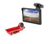 Caméra De Recul pour Opel pour Vivaro 2014 Moniteur LCD TFT de Voiture 5 Pouces avec ventouses et Supports, avec caméra de feu Stop Caméras De Recul
