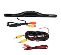 Caméra de recul pour Plaque d'immatriculation 8 IR LED Vision Nocturne étanche en Alliage d'aluminium caméra de recul pour Voitures camions SUV Noir 250 mm