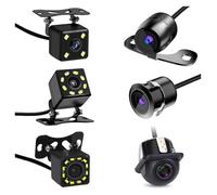 Caméra de recul pour voiture - Angle Wi-Fi de 170° - Étanchéité IP68 - Moniteur LED CCD HD - Image nocturne (1 câble) (1 câble)