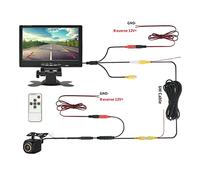 Caméra de recul pour Voiture MJDOUD 7 Pouces Voiture AHD Moniteur avec caméra de recul 1080P Vision Nocturne 24V caméra arrière Moniteur Ensemble for stationnement 1024 * 600 écran(700AHD-XGYS-6M)
