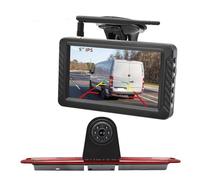 Caméra De Recul sans Fil avec Feu Stop, avec Moniteur 5 Pouces, pour Sprinter W906 W907 W910 VS30 Van Caméras De Recul(Side Button Monitor)