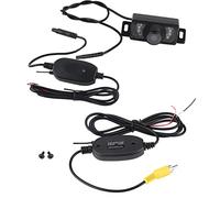 Caméra de Recul sans Fil Voiture, 7 LED IR Night Vision + Émetteur-Récepteur Vidéo RCA, Kit Reculement sans Fil Universel