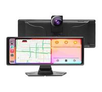 Camera De Recul Voiture Autoradio 10,26" avec CarPlay Android Auto Caméra Embarquée ADAS Écran Tactile DVR Navigation Enregistreur Vidéo Tableau Bord Entrée AUX(Only Monitor)
