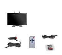 Caméra De Recul Voiture Moniteur D'enregistrement 10 Pouces Écran Tactile avec Caméra Sauvegarde IR 1080 Camion/remorque/Bus/RV/Pick-up/SUV/Van(128G,Add 4 Camera)