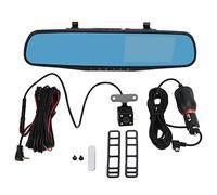 Caméra de rétroviseur avec Miroir de 4,3 Pouces, Double enregistreur de Conduite, Enregistrement en Boucle HD 1080P, Moniteur de stationnement, caméra de recul résistante aux