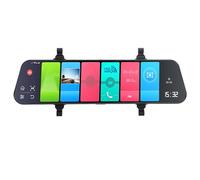 Caméra de Rétroviseur, Dash Cam 1080P FHD écran Tactile 4G WiFi Caméra de Recul Enregistrement en Boucle 12 Pouces Miroir Dash Cam 120 ° Grand Angle Capteur G Enregistreur de
