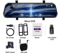 Caméra De Rétroviseur Pour Voiture E-Ace P,2.5k,Avec Écran Tactile,Enregistreur Vidéo Pour Rétroviseur,Avec Gps,Wifi,24h De Stationnement,Dvr,Boîte Noire,1440 - Type A37 Dvr-15m Rcc