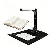 Caméra de Scanner de Documents 12Mp, Scanner de Livres Pliable en Hauteur avec OCR multilingue, Affichage en Temps réel, Taille de Capture A4, Portable pour Windows et Linux