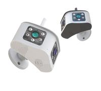 Caméra de sécurité, 1 pièces caméra de sécurité binoculaire 4K Protection de sécurité extérieure 8MP HD caméra de survalance CCTV 180 ° Ultra grand Angle maison intelligente , pour la sécurité de la m