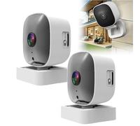 Caméra de sécurité 2K cristalline avec vision nocturne en couleur, caméra fenêtre 2K 3 MP, enregistrement 24h/24, 7j/7 et alertes intelligentes, caméras intérieures WiFi pour la sécurité à domicile