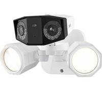caméra de sécurité 4K, grand angle 180°, détection de personnes IA , focale fixe, PAL, PoE Caméra Ajouter de la lumière