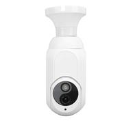 Caméra de sécurité à Ampoule, 3 MP 1080p, Suivi de Mouvement à 360 °, Vis dans la Douille E27, Caméra de sécurité sans Fil WiFi, Vision Nocturne, Caméra Intérieure et Extérieure