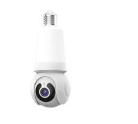 Caméra de sécurité à domicile Caméra IP d'intérieur à ampoule , Vision nocturne polychrome, suivi automatique, vidéosurveillance intelligente, moniteur de sécurité sans fil avec support E27(1MP No Car