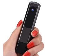 Caméra de sécurité compacte 1080p, caméra corporelle avec objectif rotatif et mode lampe torche pour la surveillance aérienne de véhicules et