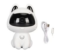 Caméra de sécurité connectée pour la maison, babyphone sans fil, vision nocturne, communication bidirectionnelle, panoramique et inclinaison,