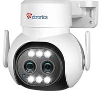 Caméra de sécurité Ctronics, double objectif 2MP, mémoire 128GB, WIFI 2MP 128G