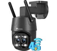 Caméra de sécurité Ctronics, double objectif 2MP, mémoire 128Go, 4G 2MP 128G
