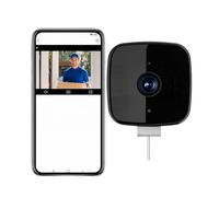 Caméra De Sécurité De Fenêtre Intelligente 2K, 3MP HD Intérieure/extérieure, Enregistrement 24h/24 Et 7j/7, Avec Vision Nocturne Couleur Améliorée, Installation Sans Fil À Coller(With 32G TF card)