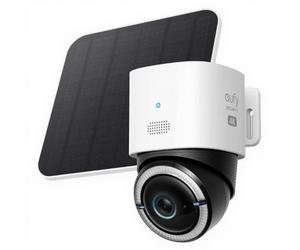 Caméra de sécurité eufy 4G LTE avec WiFi, 4K UHD pivot-inclinaison, sans fil, panneau solaire, suivi personnalisé des personnes et véhicules par IA, carte SIM incluse