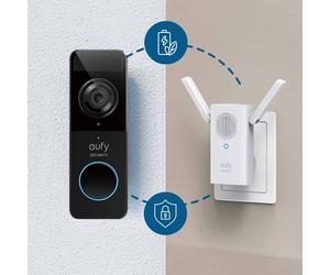 Caméra de sécurité Eufy Battery Doorbell Slim 1080p Black