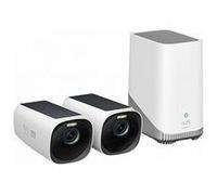 Caméra de sécurité EufyCam S330(eufyCam 3) Panneau Solaire Intégré, WiFi Extérieure sans Fil, Résolution 4K, Panneau Solaire Intégré, Vision Nocturne Couleur, Pas de Frais Mensuels, Nécessite HomeBase