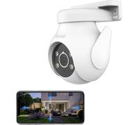 Caméra de sécurité extérieure, résolution 8MP, vision nocturne couleur, angle de vision 360°, CD201, prise EU, 36mm