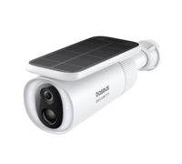 Caméra de sécurité extérieure solaire S1, 2K, zoom 8x, 8 Go, 400 lm - Blanche