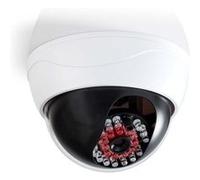 caméra de sécurité factice dôme ip44 blanc
