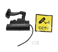 CaméRa De SéCurité Factice, Fausse VidéOsurveillance, Simulation De VidéOsurveillance, Avec Autocollant D'avertissement De LumièRe Clignotante Rouge RéAliste