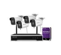 Caméra de sécurité HIKVISION Kit NVR 4 caméras Wifi NK44W0H-1T